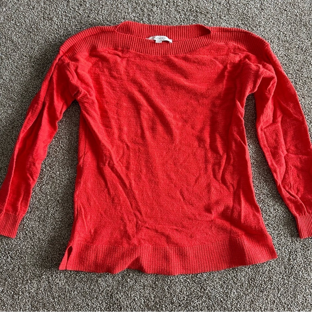 Loft Orange Sweater